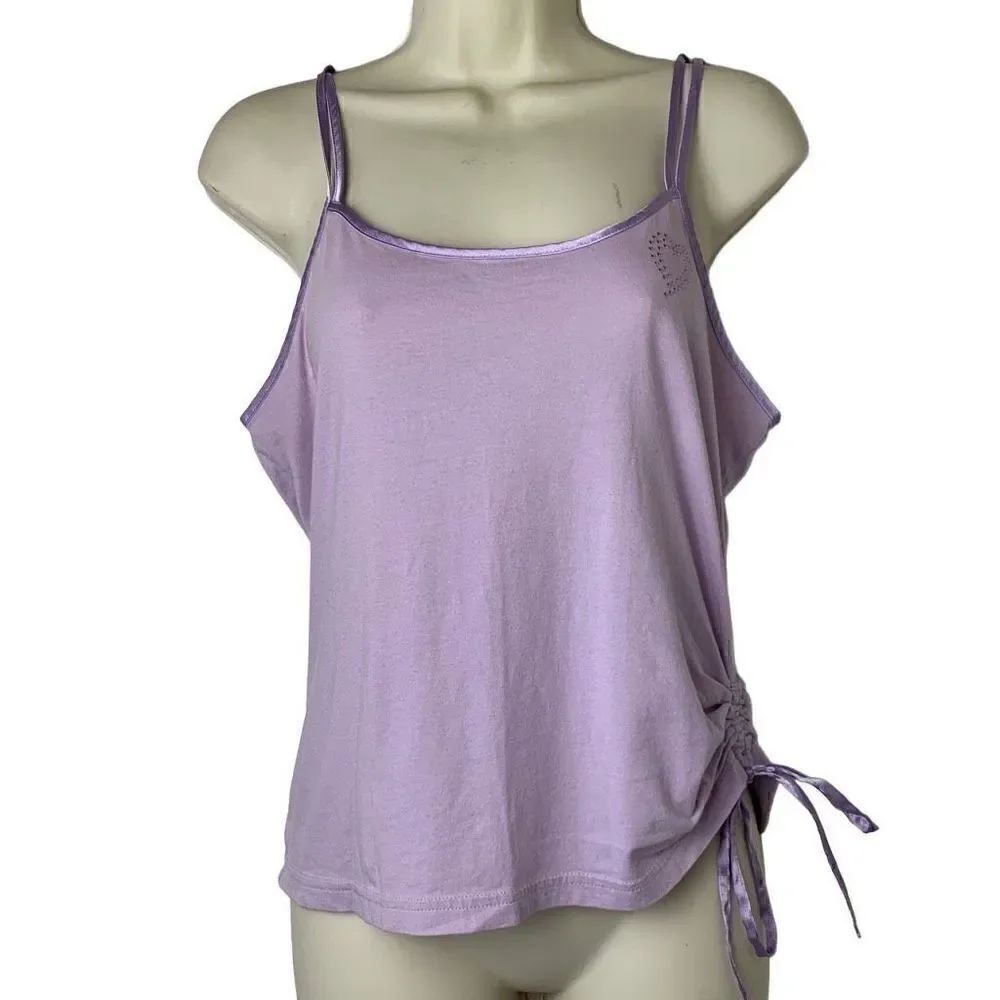 Thalia Sodi Vintage Lavender Side Cinch Tank Top Size Large